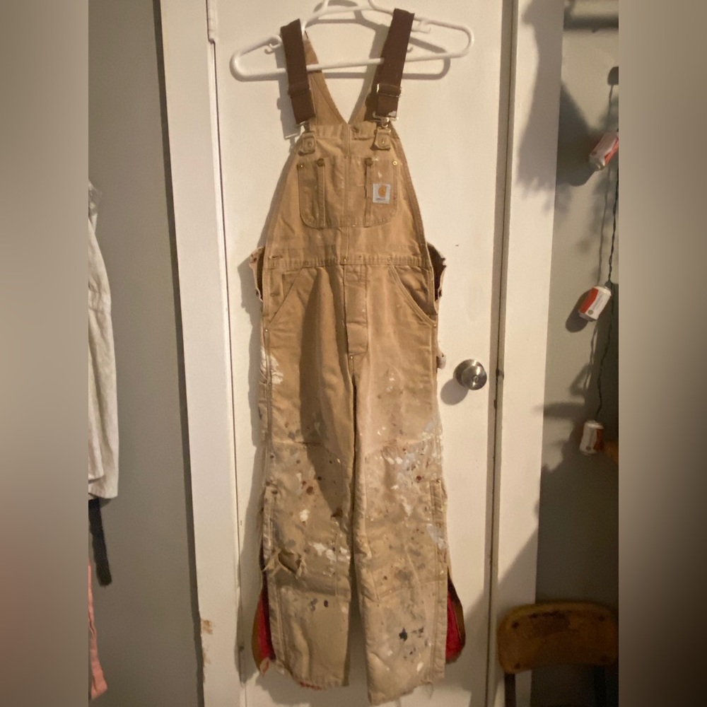 Vintage Carhartt Overalls Distressed 30x30 small